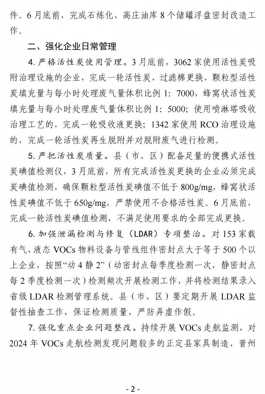 《石家莊市2025年揮發(fā)性有機(jī)物治理工作實施方案》(圖3)